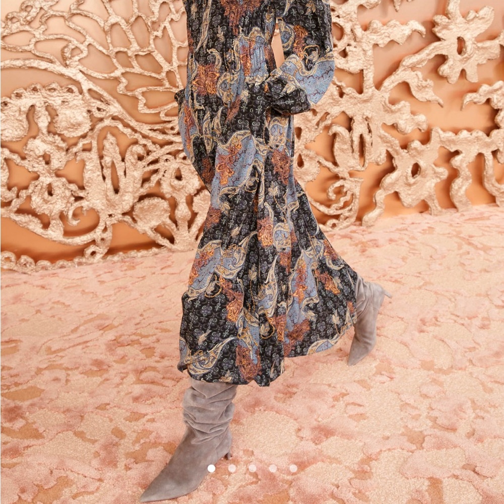 Ulla Johnson Paisley Long Sleeve Dress - Picture 4 of 15